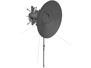 Space Satellite 3D Model