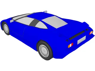 Bugatti EB110 3D Model