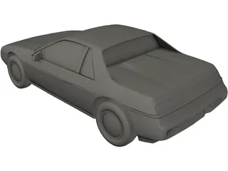 Pontiac Fiero GT 3D Model