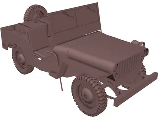 Jeep Willys (1942) 3D Model