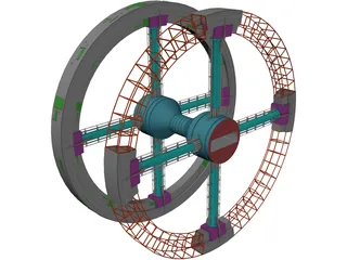 2001 Spacestation 3D Model