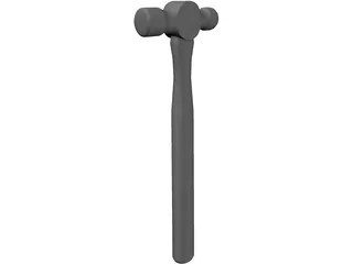 Ballpeen Hammer 3D Model