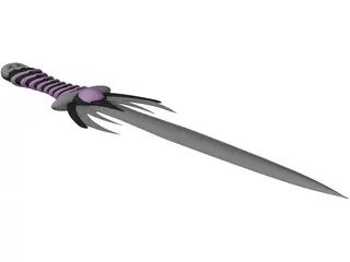 Skull Dagger 3D Model