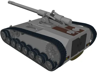 Future Tank Concept 3D Model