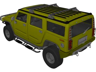 Hummer H2 (2003) 3D Model