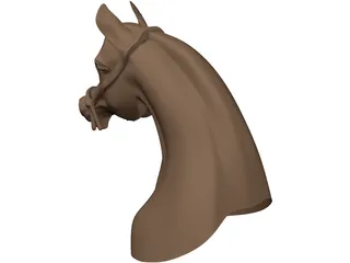 Horse Head Arabian 3D Model