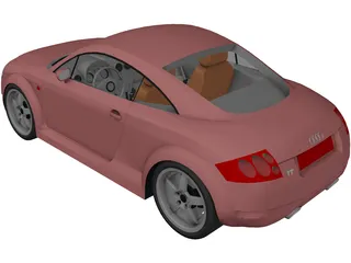 Audi TT Hardtop (2003) [+Interior] 3D Model