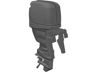 Yamaha F50 Outboard Motor 3D Model