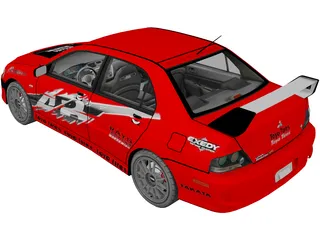 Mitsubishi Lancer Evolution IX MR 3D Model