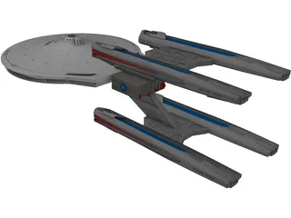 Star Trek Ship 3D Model