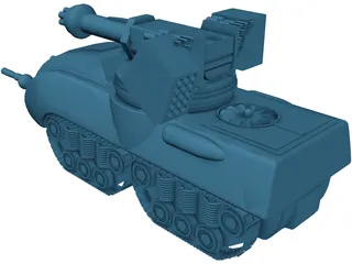 Glory Fire Support Tank 3D Model