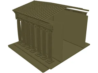 Greek Temple 3D Model