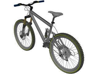 Bike Mountain Trail 3D Model