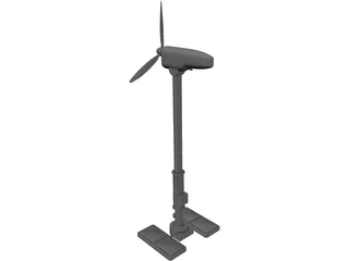 Windmill Turbine 3D Model