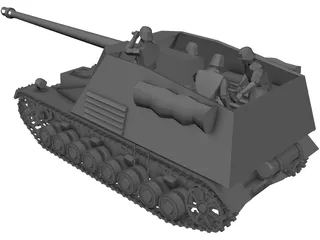 Panzerjager Nashorn 3D Model