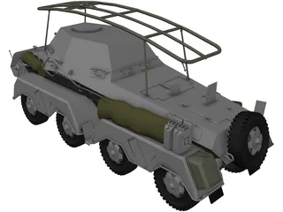 Sd.KfZ. 263 Funkwagen 3D Model