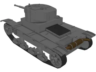 T-26B 3D Model