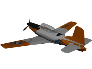 Beechcraft T-34C Turbo-Mentor 3D Model