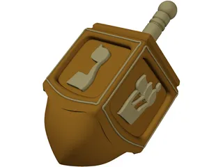 Dreidel 3D Model