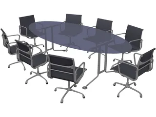 Conference Table 3D Model