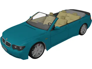 BMW 7-series Convertible 3D Model