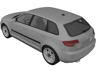 Audi A3 Sportback 3D Model
