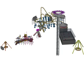 Amusement Park 3D Model