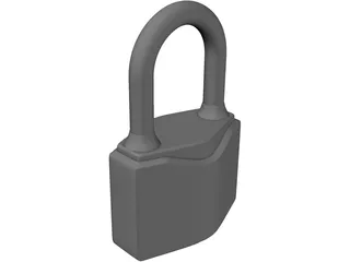 Lock Pad with Keys 3D Model