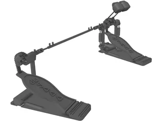 DW5000 Double Pedal 3D Model