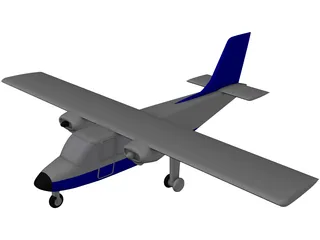 Britten Norman Islander/Defender 3D Model