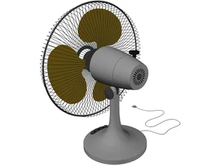 Table Fan 3D Model