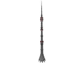 Television Tower 3D Model