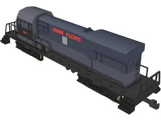 Union Pacific Train 3D Model