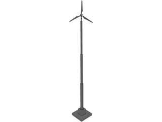 Wind Turbine 16 kW 3D Model