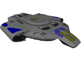 Star Trek USS Defiant 3D Model