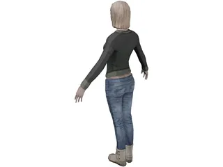 Emily Girl 3D Model