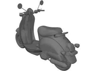 Vespa Scooter 3D Model