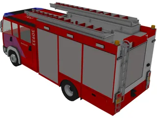 Mercedes-Benz Atego Brandweer Fire Truck 3D Model