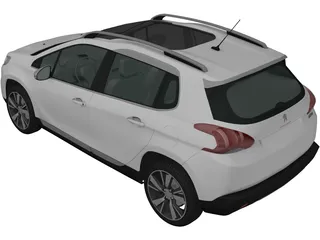 Peugeot 2008 (2013) 3D Model