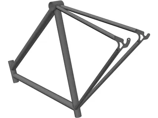 Race Bike Frame 3D Model