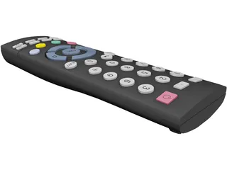 TV Remote Controller 3D Model