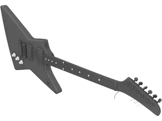 Gibson Explorer Guitar 3D Model