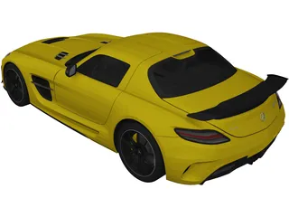 Mercedes-Benz SLS AMG Black Series (2014) 3D Model