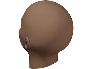 Woman Head 3D Model