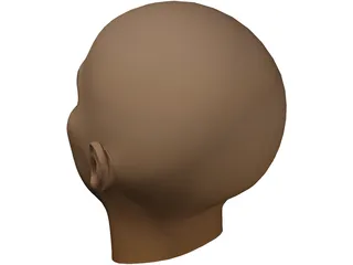 Woman Head 3D Model