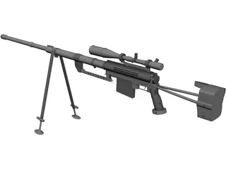 CheyTac M-200 Intervention 3D Model