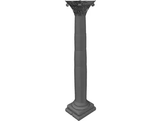 Roman Column 3D Model