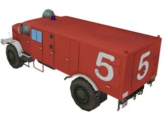 Mercedes-Benz Fire Truck 3D Model