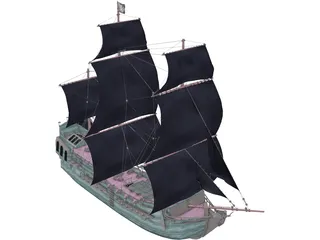 Black Pearl 3D Model