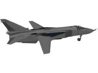 Sukhoi Su-24 Fencer 3D Model